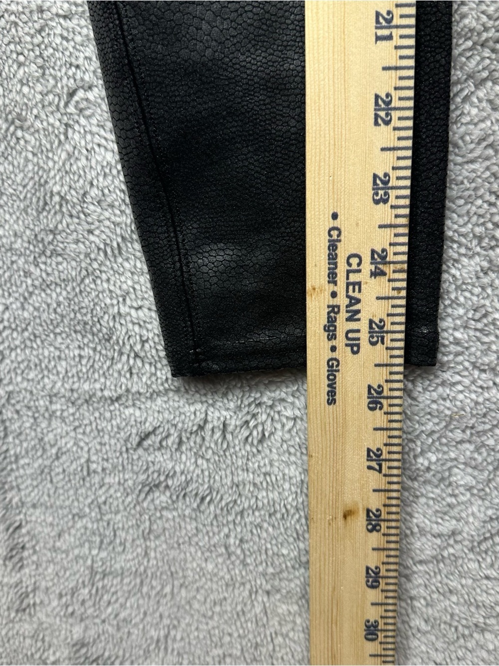 Spanx Faux Leather Leggings Black High Rise Skinny Women’s Large - Picture 6 of 7
